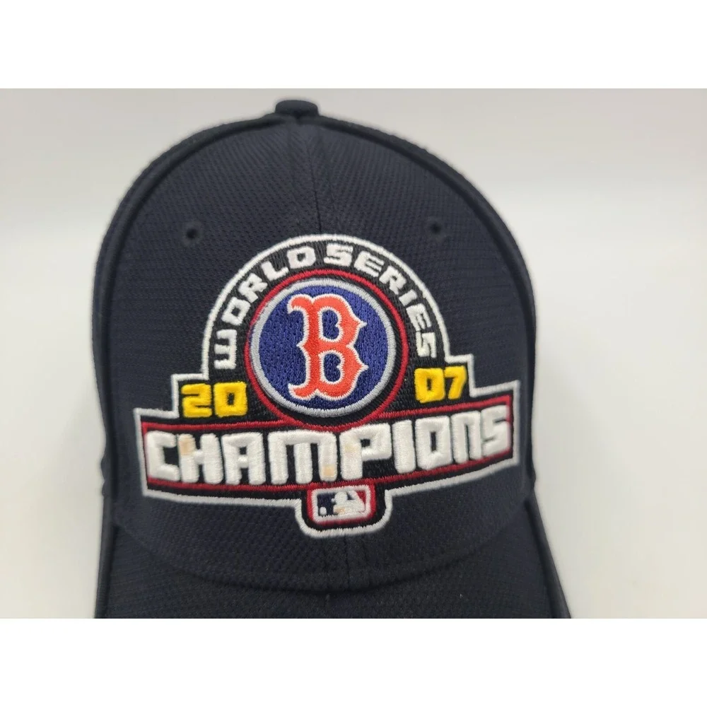 Boston Red Sox 2007 World Series Champions New Era Flex‎ Fitted OSFM Hat Cap MLB